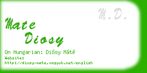 mate diosy business card